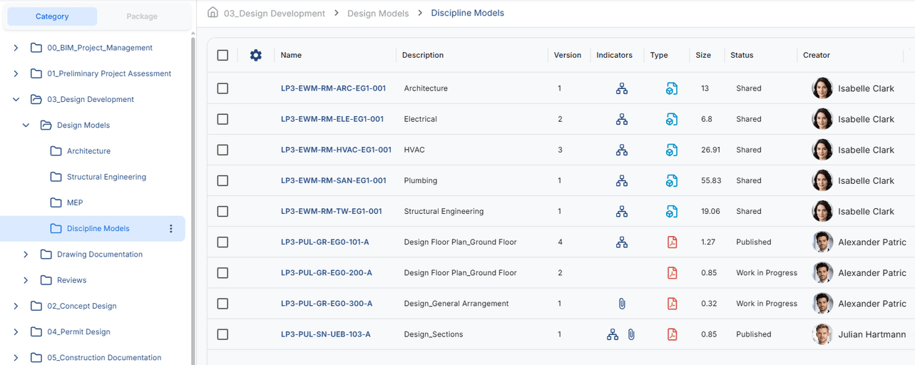 Screenshot of Documents in Sintrec